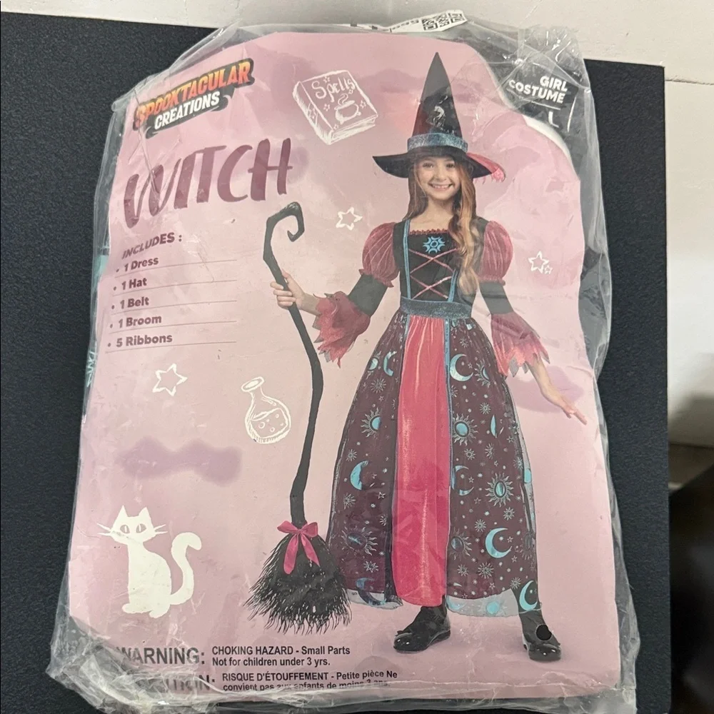 Spectacular Creations Witch Costume for Girls - Red and Black